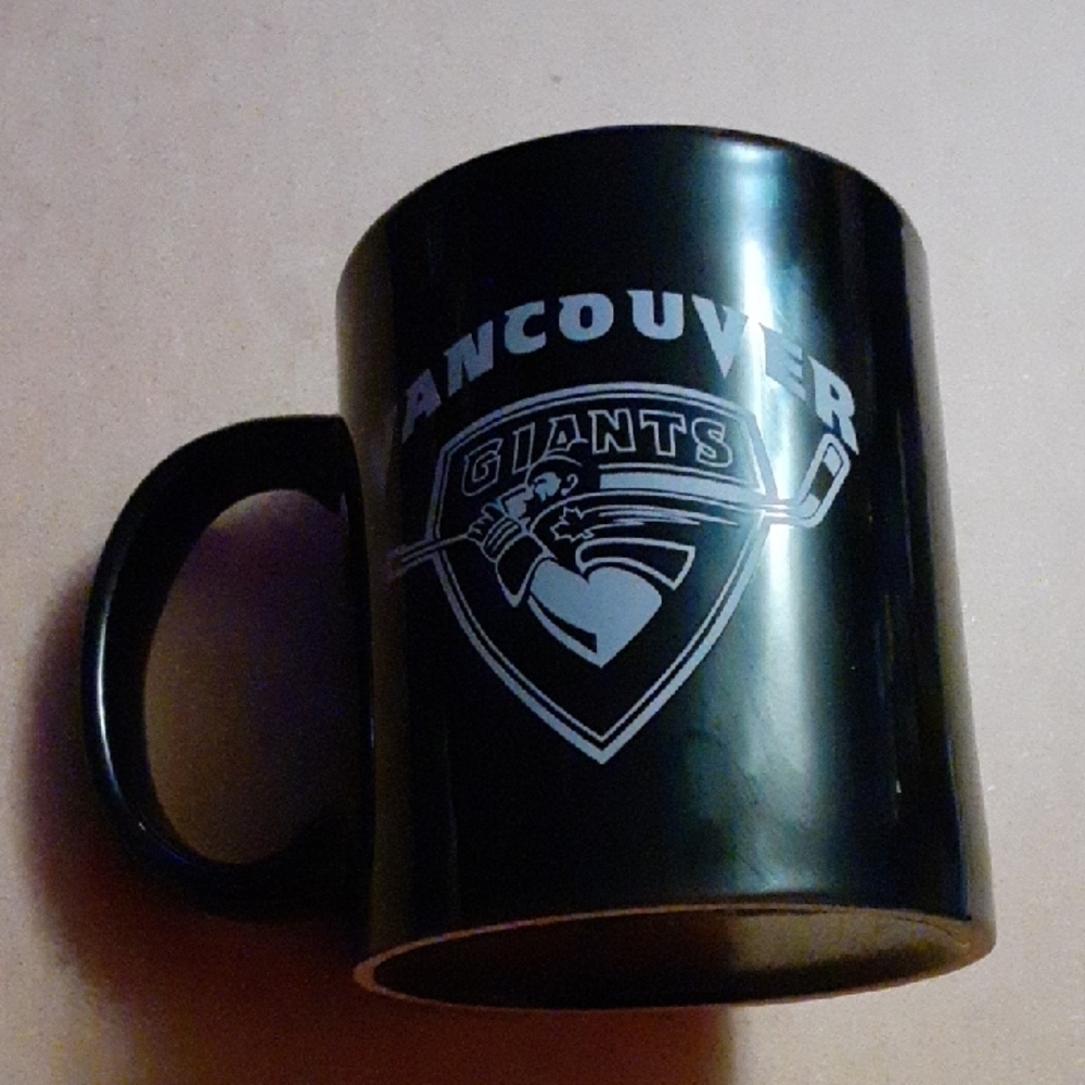 Vancouver Giants Black Coffee Mug